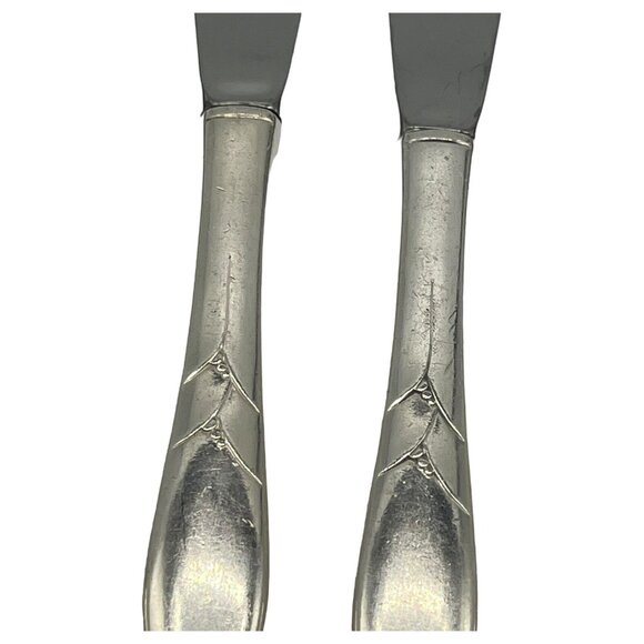 Set 8 x Dinner Knives Oneida Community Lady Hamilton Vintage Silverplate 8 3/4” - Picture 7 of 10